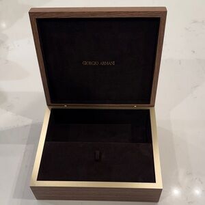 Giorgio Armani Brown Wooden Box